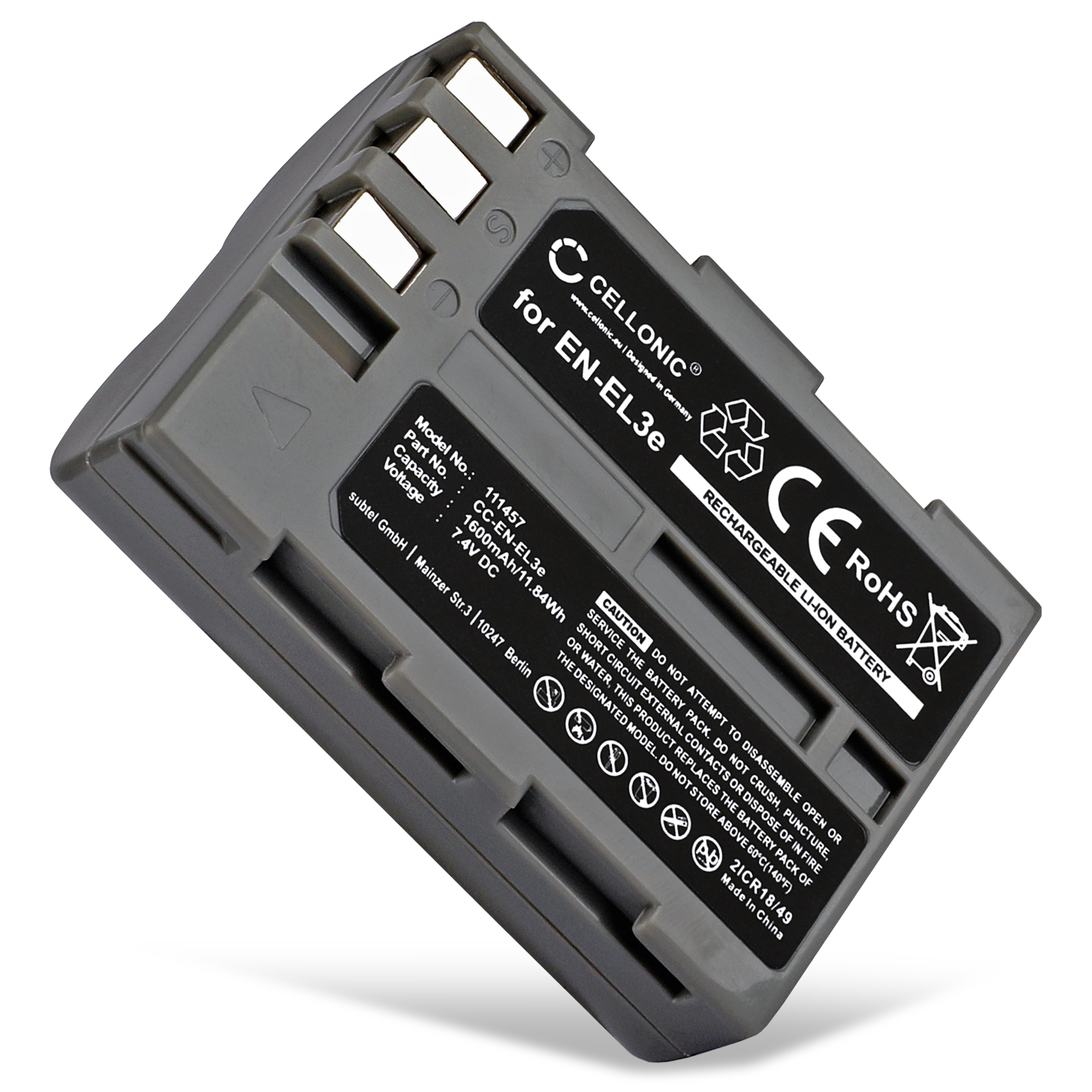 Batterie 1300mAh EN-EL12 Pour Nikon S3000/S8000/S8100/S8200 - Lithium-ion - Neuf - Origine Chine