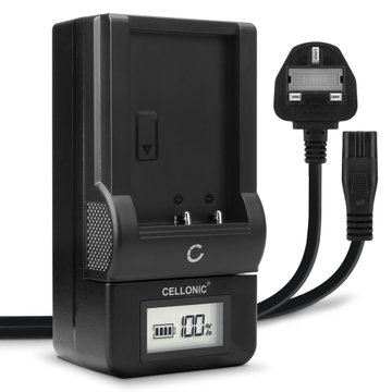 KLIC-7001 Battery Charger for Praktica Luxmedia 10-TS / Luxmedia 12-TS / DMMC-3D Camera Batteries from CELLONIC