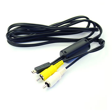 RCA Cable for Sanyo Xacti VPC-E10 / Xacti VPC-E60 / Xacti VPC-E7 / Xacti VPC-E6 / VPC-E1500TP, TV, DVD, Blu-Ray, Camera, Console - 0,6m AV Cord, RCA Connector, Audio Visual Composite AV Cable