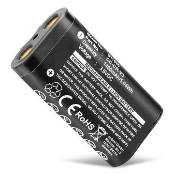 Battery for Samsung Digimax A6 A5 420 240 370 430 V5000 202 250 301 / Samsung CR-V3 CR-V3 (1400mAh, 3.6V) from CELLONIC