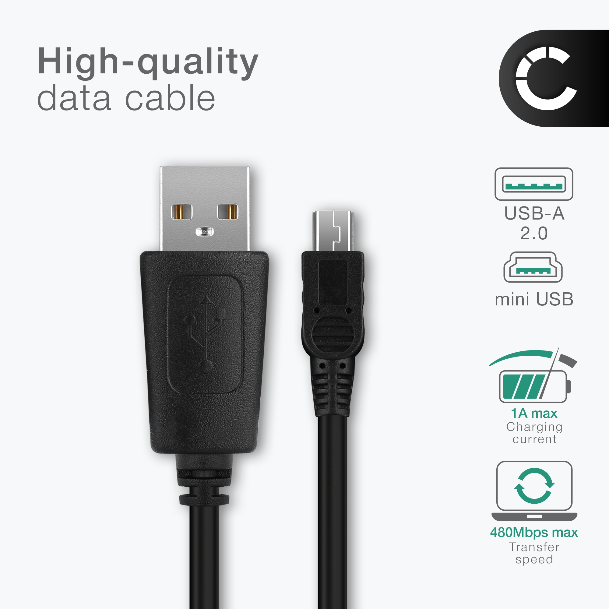 Câble Data USB De 1,5 Mètre Pour Caméscope Sony Handycam HDR-SR12 Et HDR-UX10