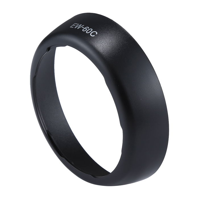 EW-60C Camera Lens Hood for Canon EF-S 18-55mm 1:3.5-5.6 III, 18-55mm 1:3.5-5.6 IS II, EF 28-80mm 1:3.5-5.6 II, 28-90mm 1:4-5.6 II - Plastic Bayonet Cylindrical / Round Lens Shade from CELLONIC