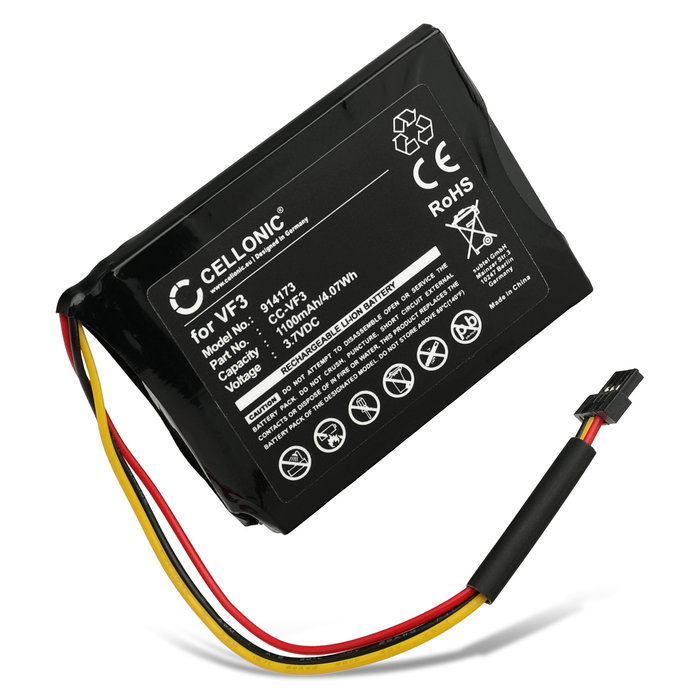 Battery for TomTom Quanta, GO XL 330, GO XL 310, VF3F, FM68360420759, VF3 1100mAh from subtel