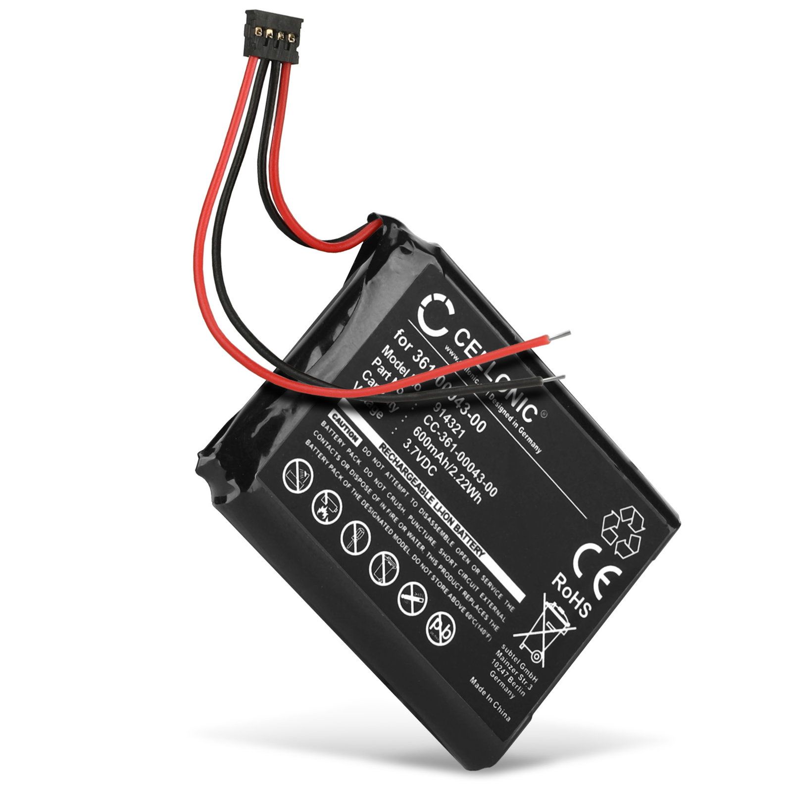 Battery for Garmin Edge 520, Edge 820, Edge 200, Edge 500