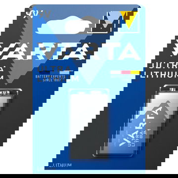 Battery 9V / E Block Varta Lithium Varta 6122 1x 6F22 / 6LR61 / AM-61