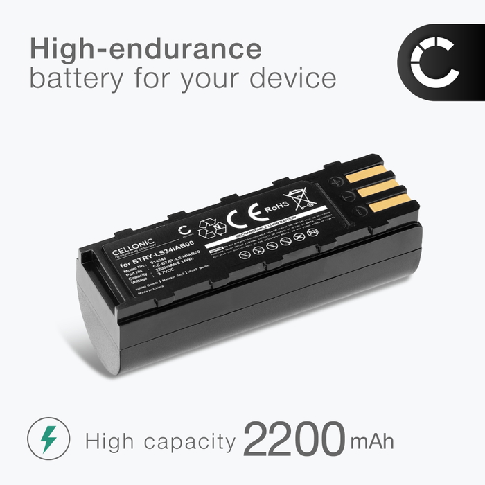 Batterie Compatible Symbol DS3578 Li-Ion 3.7V 2200mAh – Remplace BTRY-LS34IAB00-00 21-62606-01
