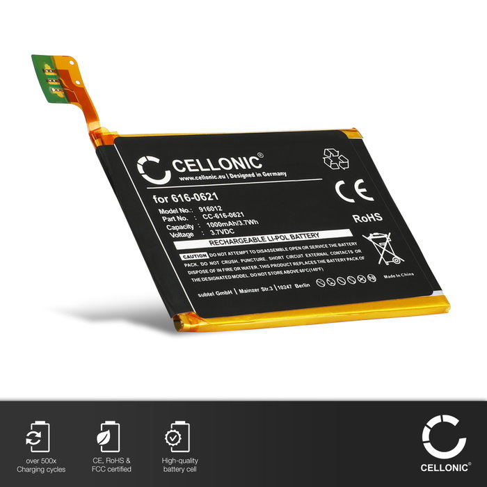 Apple iPod Touch 5 Gen. - A1509 Battery 1000mAh from CELLONIC