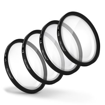 4x Close-Up Macro filters for Ø 62mm Macro Filter Set