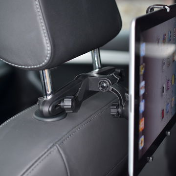 subtel Car Tablet Holder for Back Seat Head Rest Universal Compatible for Kindle Fire MediaPad Galaxy Tab iPad Headrest Mount 7"-11" Bracket for Kids, Films, Gaming - Black