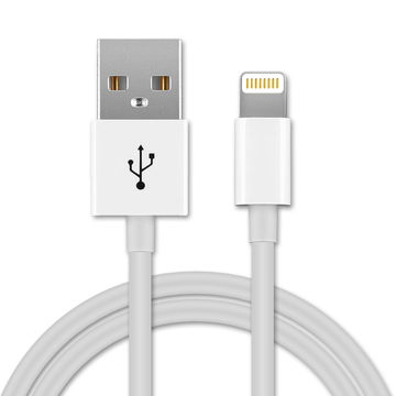 USB Data Cable for Apple iPod Touch 7 / nano 7 Gen. - A1446 / Touch 5 Gen. - A1421 / A1509 (Lightning Dock) Charger 1m Fast Transfer Charging Cable Lightning 8 Pin - White
