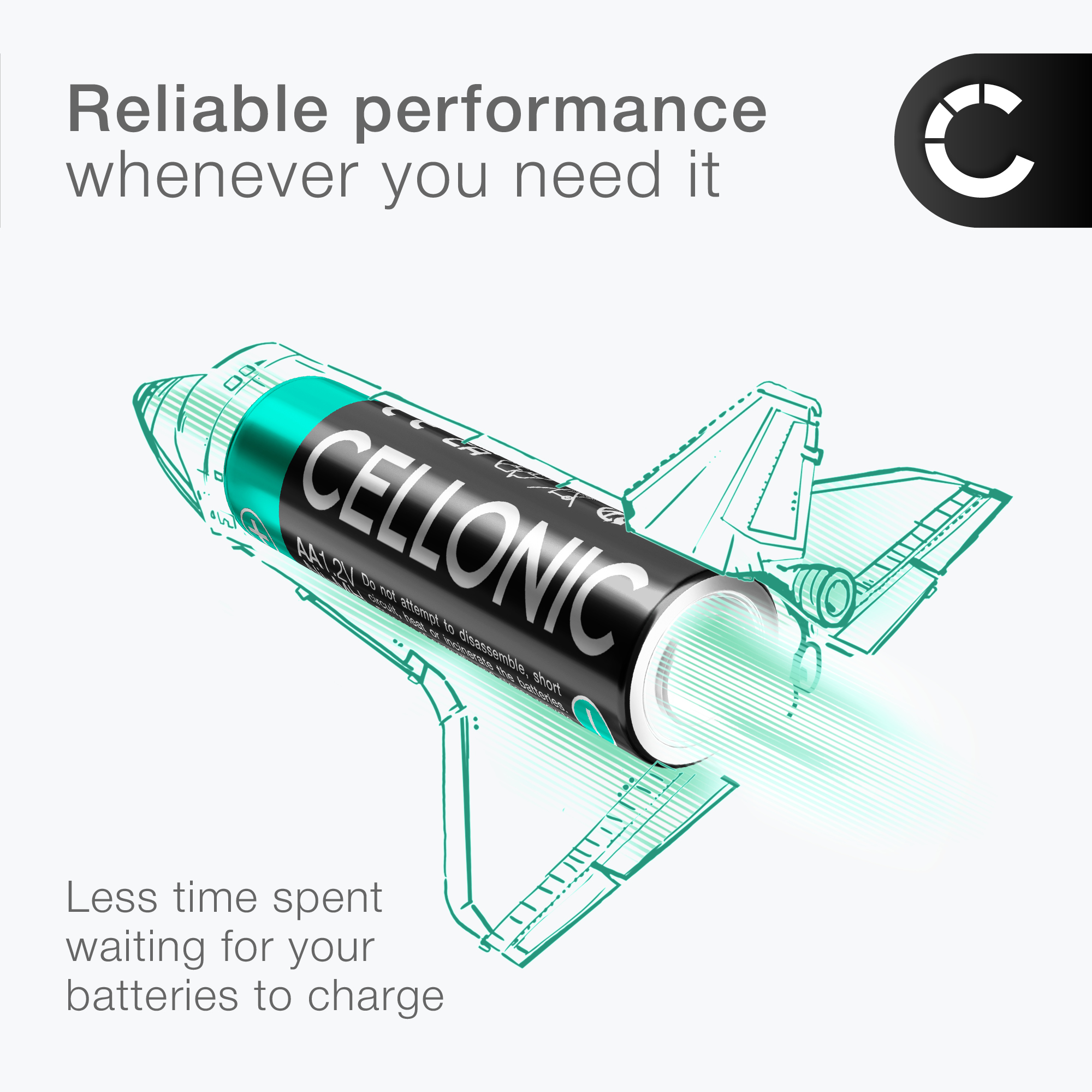 4 Batterie Ricaricabili AA HR6 XCell – Per Fotocamera Canon, Nikon, Minolta, JVC, Medion