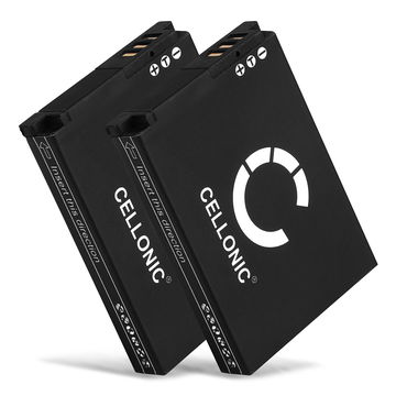 2x CELLONIC Camera Battery for Samsung WB1100f WB150f WB200f WB2100 WB250f WB350f WB500 WB550 WB700 WB750 WB800f WB850f EX2f M100 M110 ES55 ES60 L100 L200 PL50 Replacement SLB-10A Battery 1050mAh Backup SLB-10A
