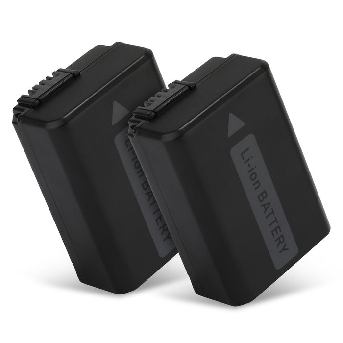 2x Battery for Sony Alpha 6000, A6000, Alpha 6400, Alpha 7, Alpha 5100, A6100, RX10 IV, NP-FW50 1030mAh from CELLONIC