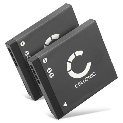 2x CELLONIC Camera Battery for Panasonic Lumix DMC-FT30 FT25 DMC-SZ1 SZ7 DMC-S1 S2 S3 DMS-FS16 FS28 FS35 FS40 DMC-TS25 Replacement DMW-BCK7 NCA-YN101H Battery 700mAh Backup