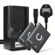 2x Battery (700mAh, 3.7V) + Charger