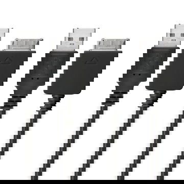 2x USB Data Cable for Sony Walkman NW-A55L NWZ-ZX2 NWZ-A15 A10 NWZ-A816 A818 NWZ-E858 NWZ-ZX1 ZX100 Charger 1m Fast Transfer Charging Cable Walkman Connector - Black