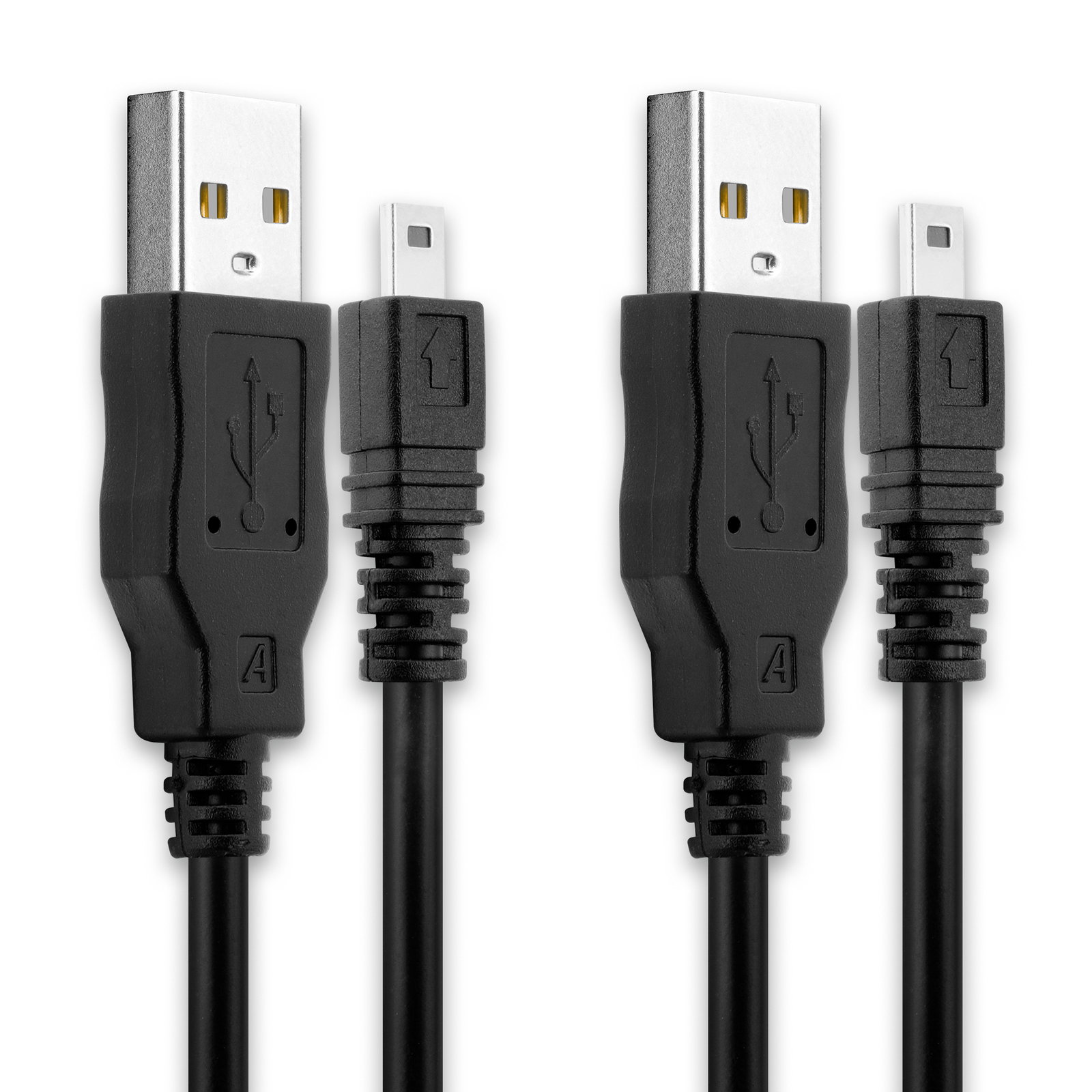 2x Panasonic Lumix DMC-TZ8 Charger Cable 8 Pin Camera Mini USB B