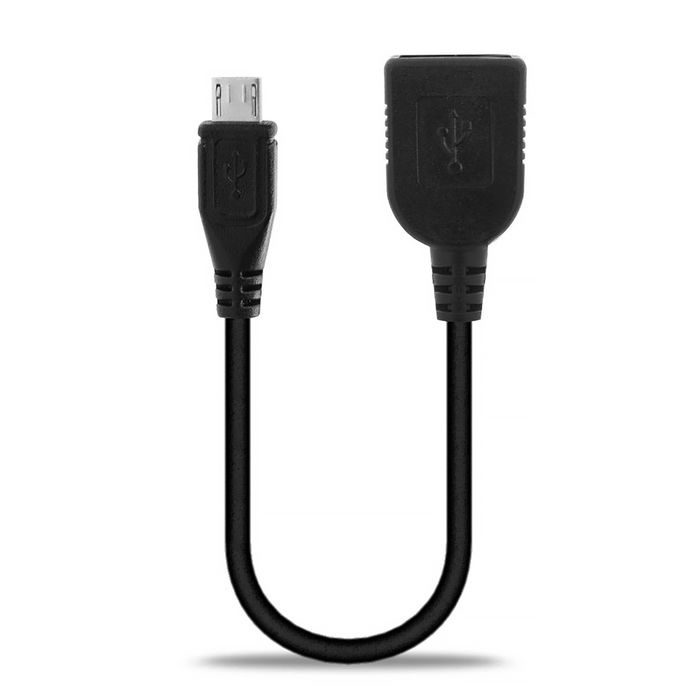 subtel OTG Cable Micro USB to USB A Connector for Alcatel 1X, 1C / 3, 3V, 3X (2018) / Idol 5, 4s, 3 / Flash Plus 2 OTG 2.0 Adapter
