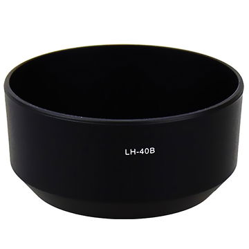 LH-40B Camera Lens Hood for Olympus M.Zuiko Digital 45mm 1:1.8 - Plastic Bayonet Cylindrical / Round Lens Shade from CELLONIC