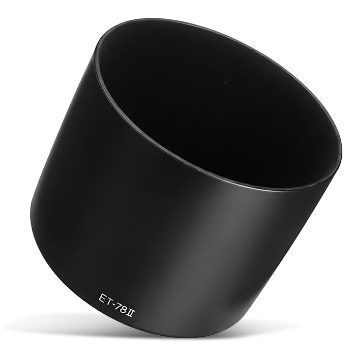 ET-78 II Camera Telephoto Lens Hood for Canon EF 135mm f/2L USM, EF 180mm f/3.5L Macro USM - Plastic Bayonet Cylindrical / Round Lens Shade from CELLONIC