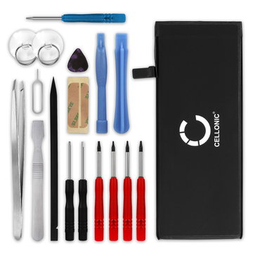CELLONIC Phone Battery Replacement for Apple iPhone 6S (A1633, A1688, A1700) + 17-Tool Phone Repair Kit - 1900mAh