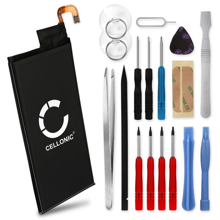 CELLONIC Phone Battery Replacement for Samsung Galaxy S6 Edge + 17-Tool Phone Repair Kit - EB-BG925ABE, GH43-04420A 2600mAh