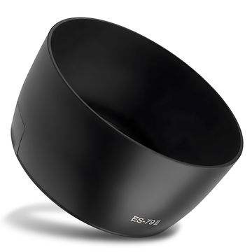 ES-79 II Camera Lens Hood for Canon EF 80-200mm f/2.8L, EF 85mm f/1.2L II USM, EF 85mm f/1.2L USM - Plastic Bayonet Cylindrical / Round Lens Shade from CELLONIC
