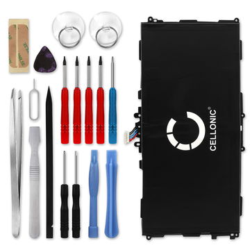CELLONIC Replacement Tablet Battery for Samsung Galaxy Tab 3 10.1 (GT-P5200/GT-P5210/GT-P5220) + 17-Tool Tablet Repair Kit - T4500E 6800mAh