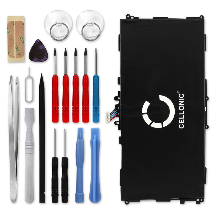 CELLONIC Replacement Tablet Battery for Samsung Galaxy Tab 3 10.1 (GT-P5200/GT-P5210/GT-P5220) + 17-Tool Tablet Repair Kit - T4500E 6800mAh