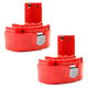 2x Battery (3000mAh, 18V)