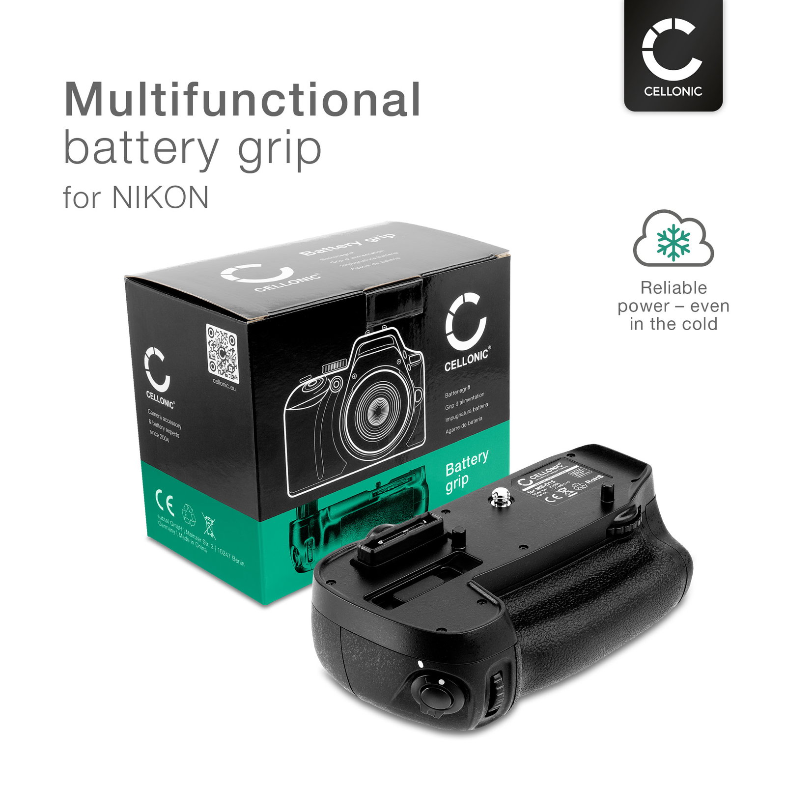 Nikon D7200 本体とBattery Grip Battery Grip for Nikon D7200, D7100, MB-D15