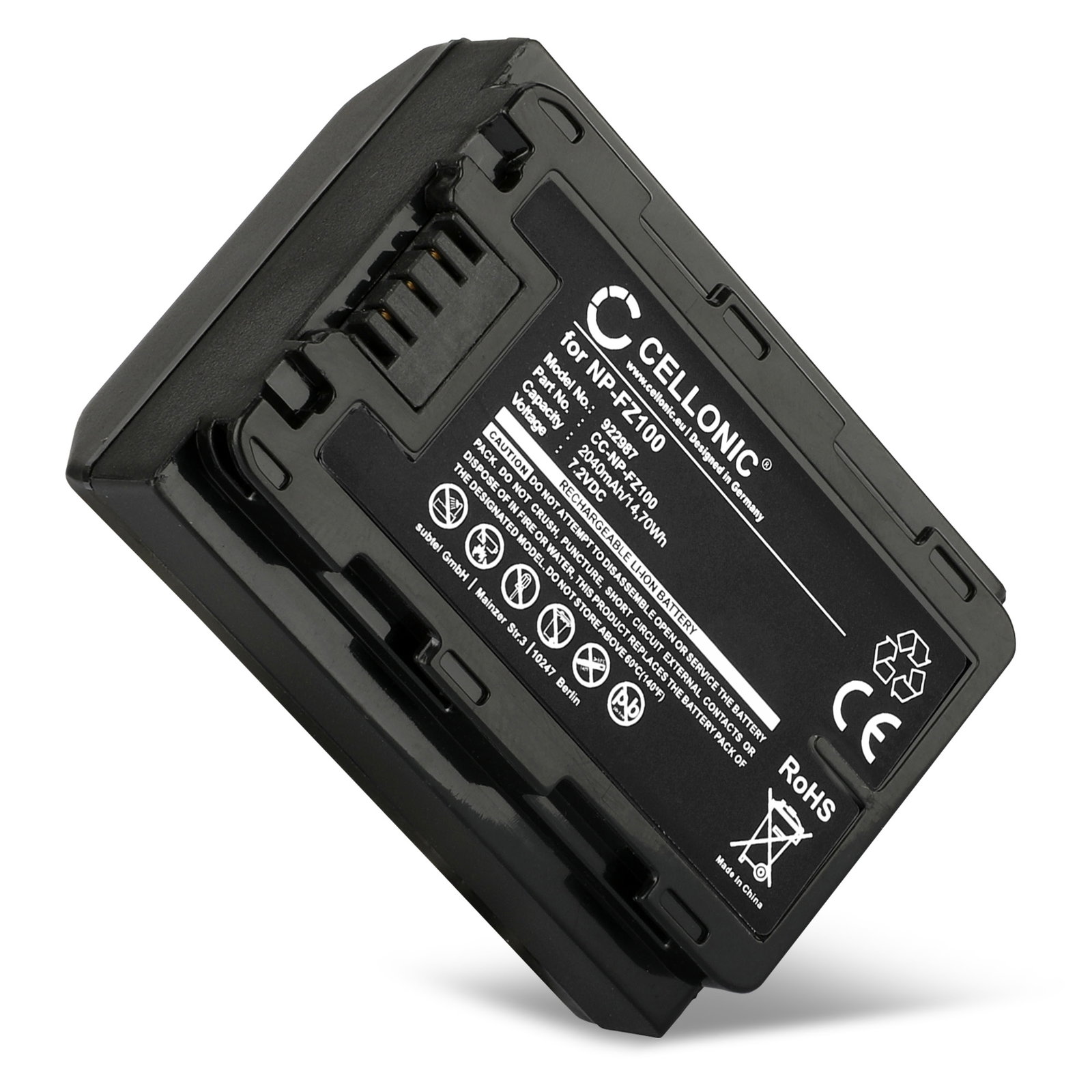 レコーダー Sony A7 + lens + 3 batteries 922987-cellonic-np-fz100-
