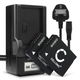 2x Battery (890mAh, 3.7V) + Charger
