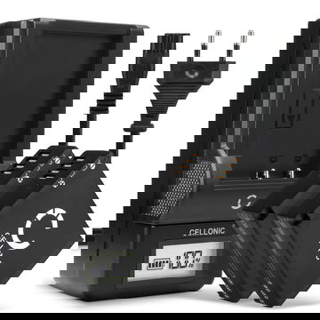 2x DMW-BLE9 DMW-BLG10 Camera Battery + Charger Set for Panasonic Lumix DMC GX80 LX100 GF6 GX7 TZ80 TZ101 TZ202 TZ81 DMWBLG10E 980mAh Replacement Battery DE-A98A DE-A99B LCD Smart Charger