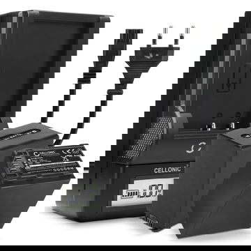 2x CELLONIC Camera Battery for Sony AX100 FDR-AX700 PXW-Z90 HXR-NX80 HDR-CX625 CX680 CX900 CX450 NEX-VG30 VG20 VG10 Replacement NP-FV70 NP-FV100 Battery 2200mAh Backup + Charger AC-VQV10 BC-TRV