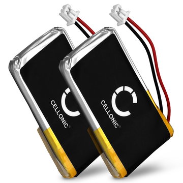 2x Battery for Plantronics CS55, CS351, CS520, CS510, Savi 720, 420, 710, W420, W720, C65, HL10, W710 65358-01,64399-03 (240mAh, 3.7V) from CELLONIC