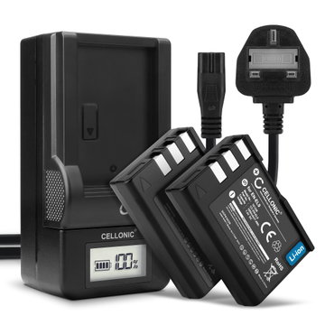 2x EN-EL9 ENEL9a EN EL9e Camera Battery + Charger Set for Nikon D3000 D40 D40x D5000 D60 1000mAh Replacement Battery MH-23 LCD Smart Charger