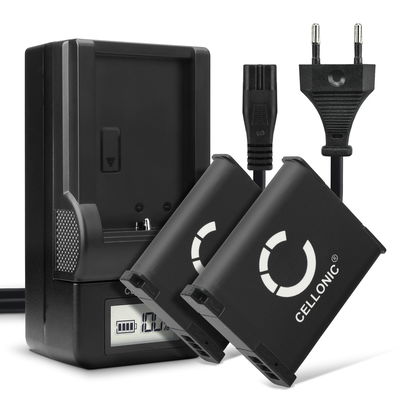 2x PABCM13-1 DMW-BCM13 Camera Battery + Charger Set for Panasonic Lumix DMC-TZ71 TZ70 DMC-TZ61 TZ60 DMC-TZ58 TZ56 TZ55 DMC-TZ41 TZ40 DMC-TZ37 DMC-FT5 1050mAh Replacement Battery LCD Smart Charger