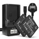 2x Battery (700mAh, 3.7V) + Charger