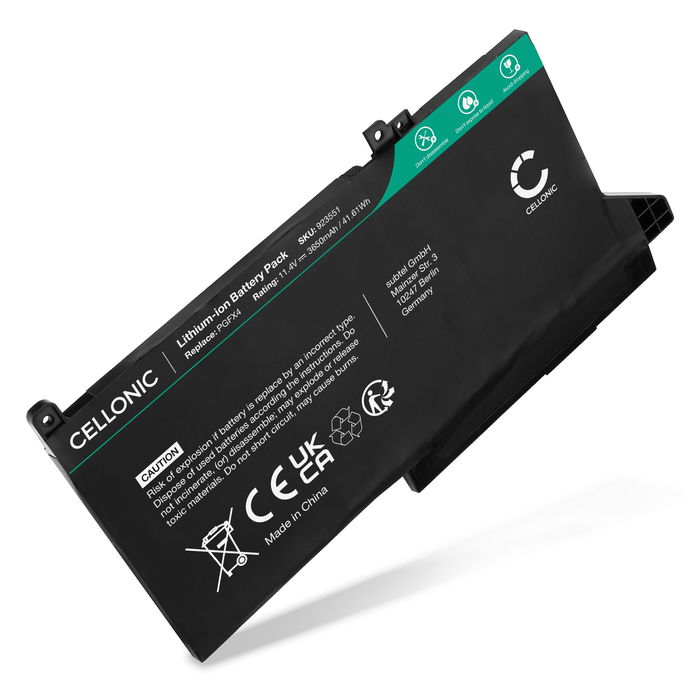 1x Battery for Dell Latitude 7490, 12 7490, 12 7480, 12 7280, 5310, 7300, 12 7000, 12 700, 13 5300, 13 7300 11.4V 3600mAh from subtel