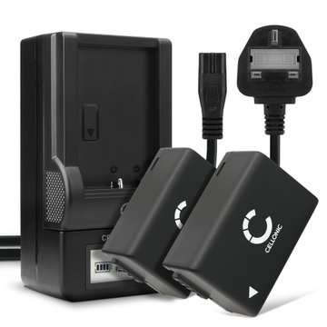 2x DMW-BMB9E Camera Battery + Charger Set for Panasonic Lumix DC-FZ82 DMC-FZ72 FZ70 DMC-FZ100 FZ150 DMC-FZ45 FZ40 FZ47 FZ48 DMC-FZ62 FZ60 800mAh Replacement Battery LCD Smart Charger