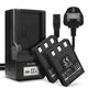 2x Battery (850mAh, 3.7V) + Charger