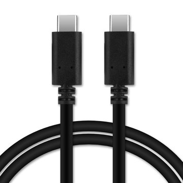 USB Data Cable for Macbook Pro 13 / Pro 13 Touch / Retina 12 Laptops / Notebooks 1,0m Fast Charging 3A (PD-60W) Data Transfer Cable USB 3.1 Gen 1 Adapter PVC - Black
