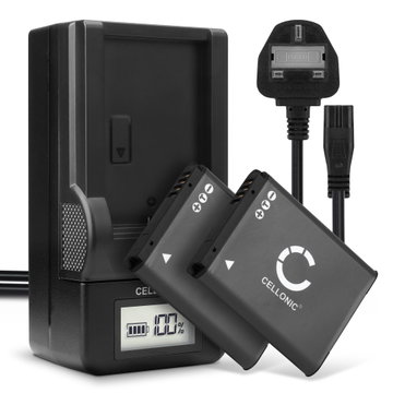 2x BP70A AD43-00194A Camera Battery + Charger Set for Samsung MV800 WB30f WB35f WB50f DV150f ST66 ST72 ST77 ST150f PL20 PL100 PL120 ES65 ES80 ES90 700mAh Replacement Battery LCD Smart Charger