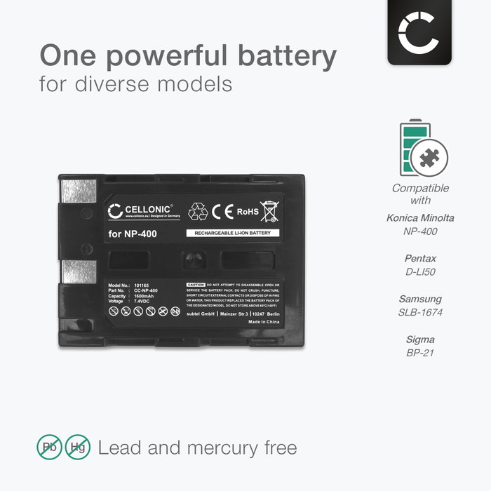 Chargeur de batterie pour KONICA MINOLTA DIMAGE X1 - Otech