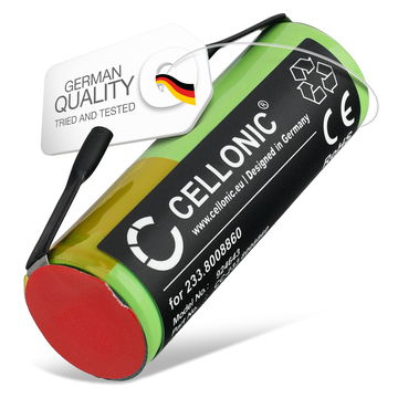 Battery for Braun 1509, 3020, 5414, 5424, 5515, 6520, 6550, 8595, 8995 (Ø17mm) 2500mAh from CELLONIC