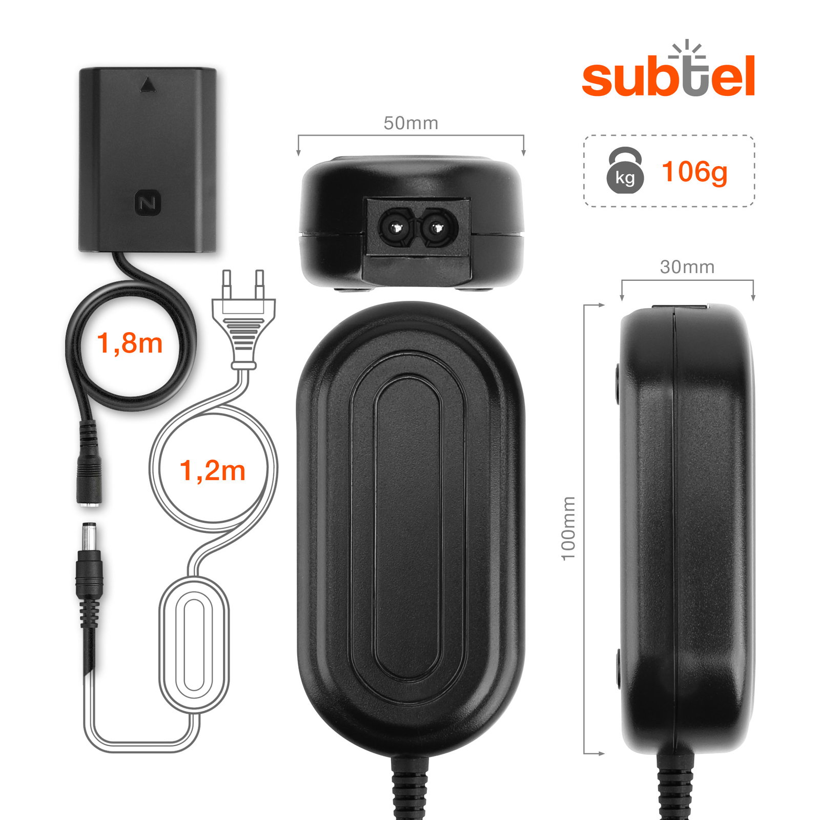 Power Supply for Sony A7 IV, A6700, A7C, A6600