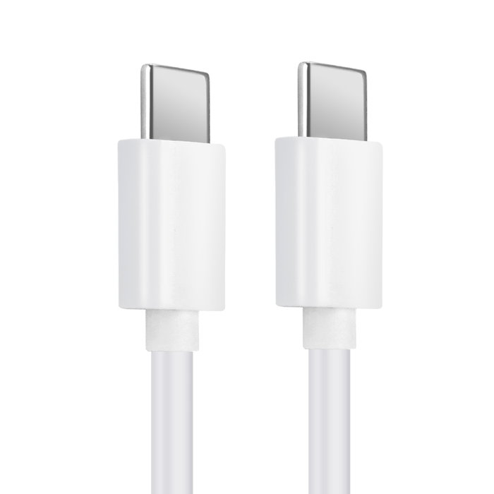 USB C Type C Phone Charger Cable for Motorola Edge, Edge Plus, G7, G7 Plus, G7 Play 1m Fast Charging 3A (PD 60W) Smartphone Data Cable PVC White