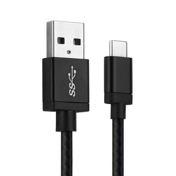 USB Data Cable for JBL Charge 4 Flip 5 Link Portable LIVE 300TWS Pulse 4 Clip 4 3A Charging Cable for Headphones / Headsets 1m File Transfer Nylon - Black