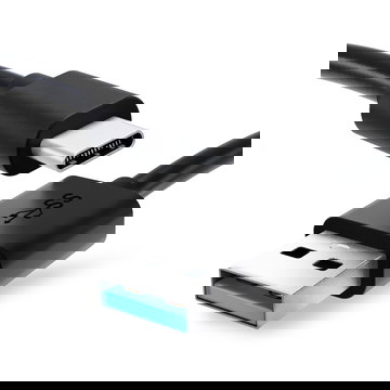 Camera USB Cable for GoPro Hero 5, 6, 7, 8, 9, 10, 11, Max, Max 360, Fusion 1m Fast Charging Data Cable for Camera 3A Charger Lead PVC - Black